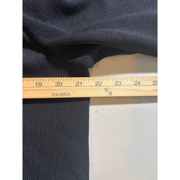 St. John Sport Jacket Skirt Outfit Set Women's XL Black Knit Wool Blend Casual - Picture 8 of 15